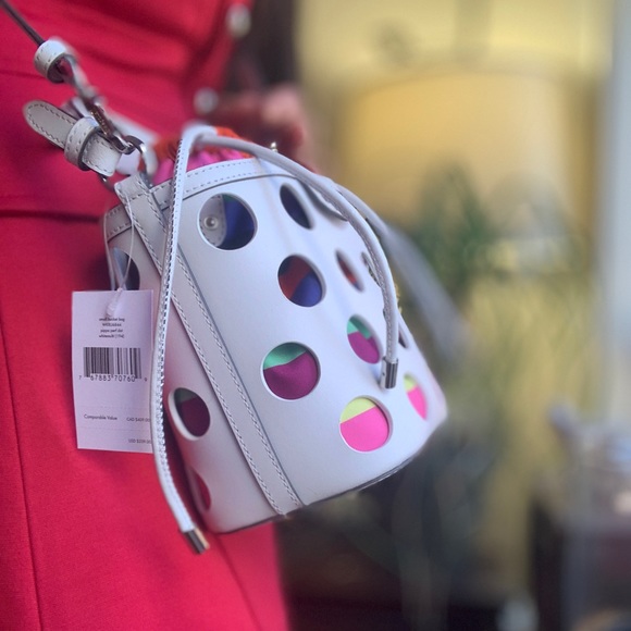 Authentic Kate spade leather drawstring Crosby😘 - Picture 3 of 14